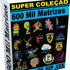 600 Mil Matrizes de Bordado