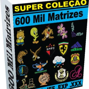600 Mil Matrizes de Bordado